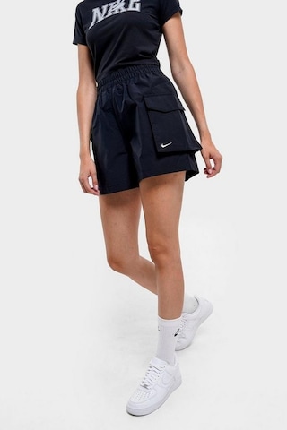 Nike Nsw Essential Woven 5 Hr Cargo Short 5 İnç Kargo Kadın Şort Siyah