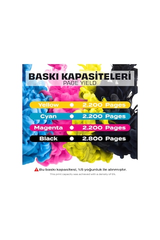 Canon İ-sensys Mf-633cdw Uyumlu Toner Set Yüksek Kapasiteli / Crg-045h