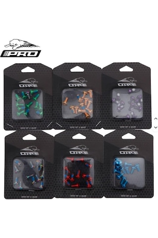 Pro Bisiklet Scooter Fren Disk Vidası Rotor Civatası 6 Vida Mtb Rotor Vidası 12li Paket Mavi Renk