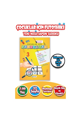 Çocuklar İçin Zeka Geliştiren & Dikkat Güçlendiren Futoshiki Başlangıç - Yeni Nesil Japon Sudoku 7/99 Yaş