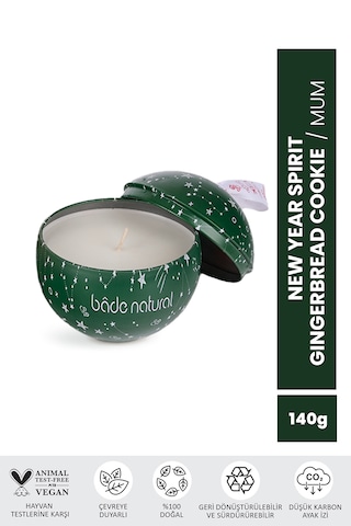 Bade Natural New Year Spirit Gingerbread Cookie Soya Mumu 140 Gr