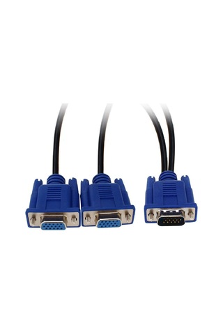 Vga Y Kablo Vga Splitter Kablo 2 Li Vga Çoklayıcı Kablo 15Pin Vga