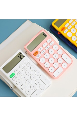 Aubyhe 12-bit Ekranlı Mini Hesap Makinesi, 2+ Yıl Uzun Kullanim Süresi, Kaymaz Önleme Tabanlı, Otomatik Kapanma, Ofis Ve Öğrenci İçin Yeşil