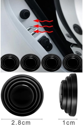 10 Adet Araba Kapı Ses Ve Gürültü Önleyici Conta Kaput Bagaj Darb N11.8612