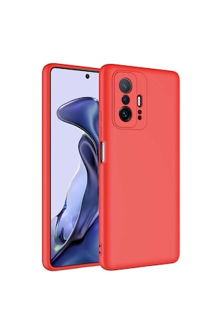 Mobilteam Mi 11t Pro 5g Kılıf Mara Lansman Kapak - Kırmızı Kirmizi