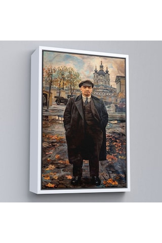 Çerçeveli Vladimir Lenin Sovyet Dönemi Rusya Dekoratif Duvar Tablosu-6194
