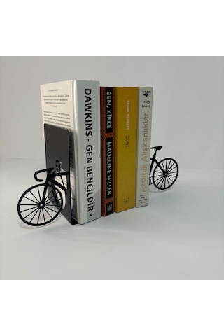 Metal Bisiklet Figürlü Kitap Desteği Kitap Tutucu Ev Ve Ofis Deko