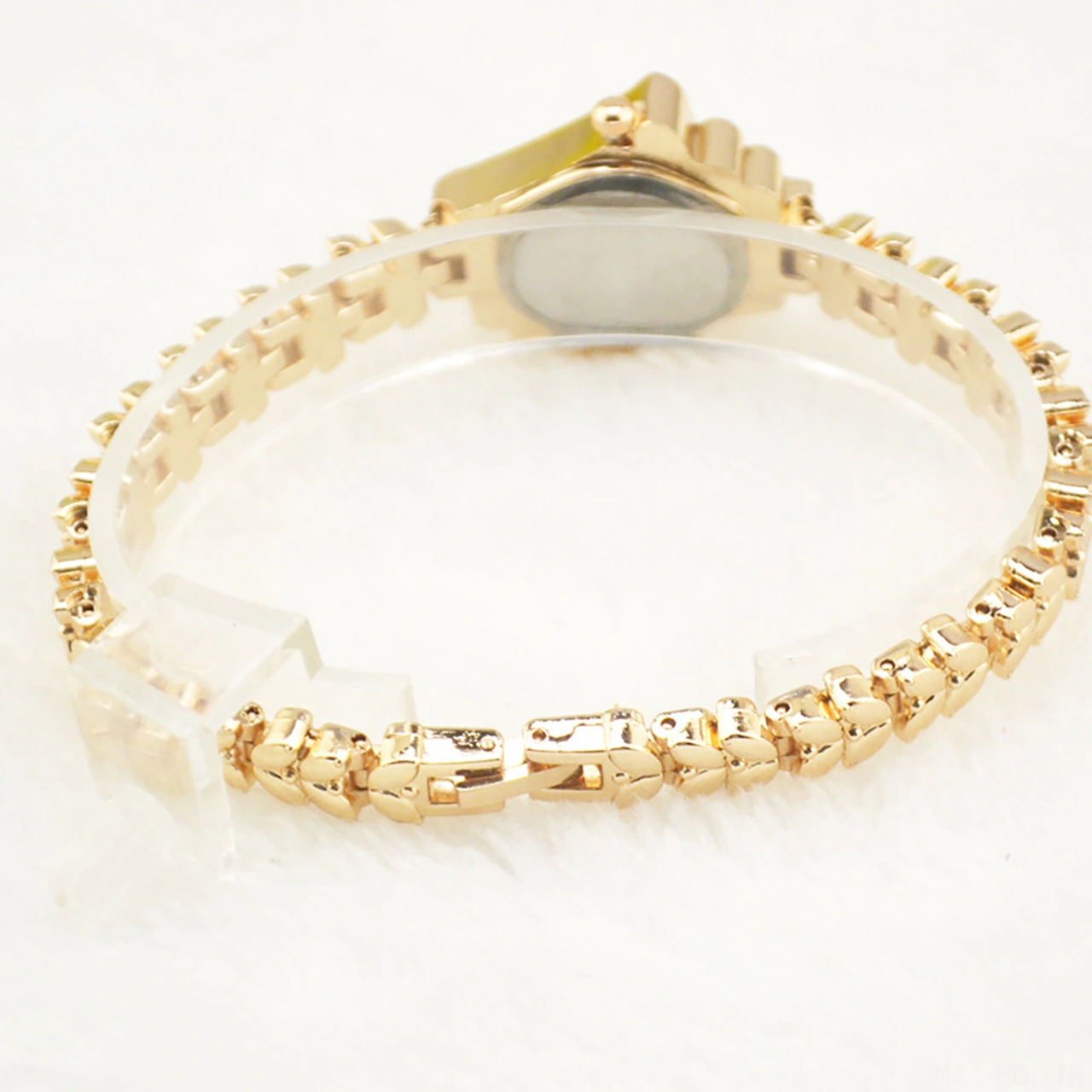 Padalink Kadınlar İçin Zircon Taşlı El Bileklik Saati - Moda Quartz Kol Saati, Gençler Ve Öğrencilere Uygun, Altın Arka Planlı, Dayanıklı Tasarım Diğer