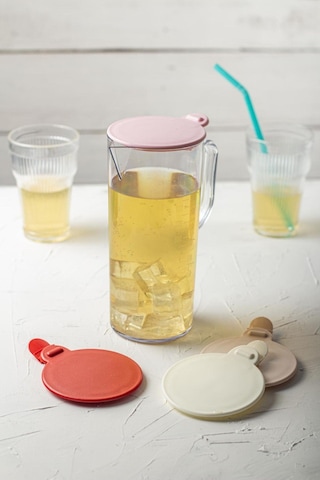 Akrilik Ölçekli 1 Lt Sürahi & Ölçü Kabı Buzdolabı Kapak Rafına Sığar