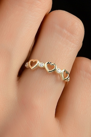 Çıtır Kalpler Altın Yüzük (514016543)