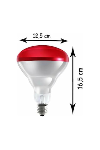 Osram Ledvance 150w Kırmızı Işık İnfrared Isıtıcılı Lamba E27 Duylu Kalın Duy
