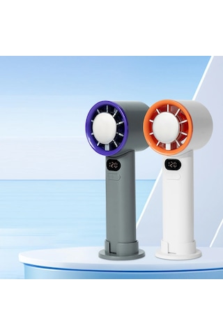 Yeni Mini El Fanı Taşınabilir Usb Şarj Edilebilir Elekikli Fanlar 120 Hızı B Whıte