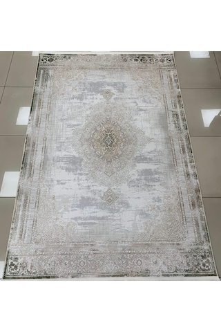Merinos Halı Therapy 79820 040 Serisi Akrilik Salon Oturma Yatak Odası Halısı Gri - Yeşil