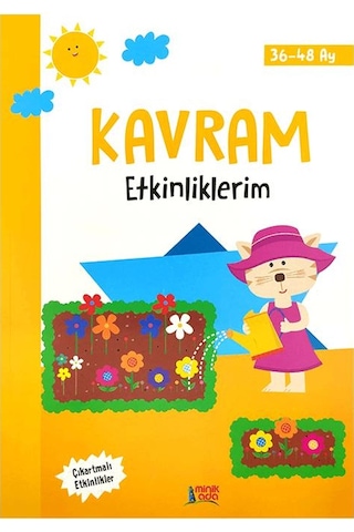 3-4 Yaş Kavram Etkinliklerim Kitabı Minik Ada Yayınları