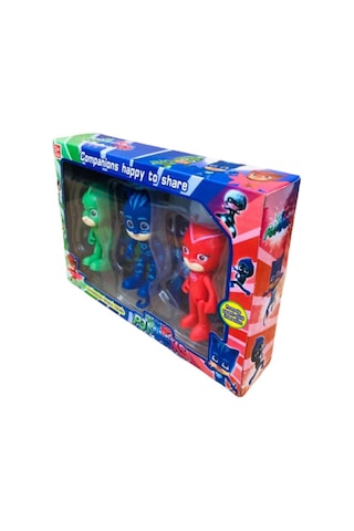 Pjmasks Karakter Figür Oyuncak Seti 3lü Pijamaskeliler Oyuncak