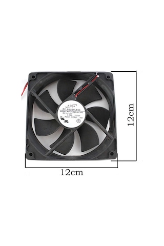 12 cm. Molex Kasa Fanı 120x120x25mm. Soğutucu Fan Sessiz - Siyah