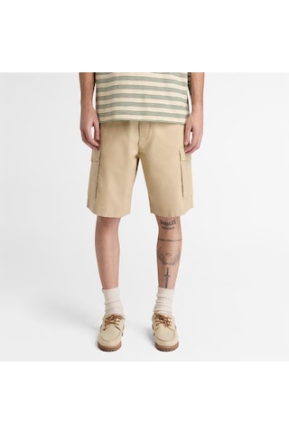 Timberland Brookline Poplin Cargo Short Erkek Şort-33317 Açık Kahverengi