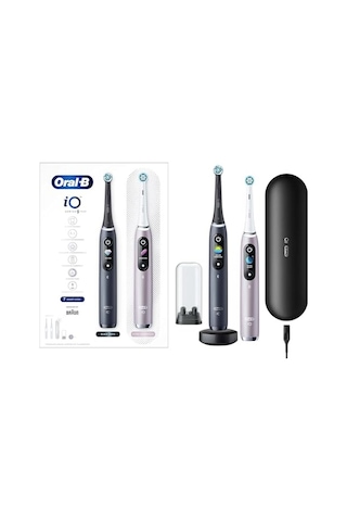 İo - 9 Siyah/pembe 2'li Şarjlı/elektrikli Diş Fırçası Seti Diğer
