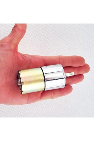 Zga37rg 12v 37mm 10rpm Redüktörlü Dc Motor Metal Dişli Yüksek Tork Kuvvet Robot Oyuncak Rc