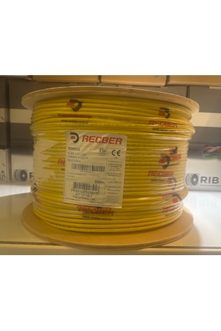 Reçber Cat 6 Halogen Free U/utp Sl400 23 Awg 500 Metre Sarı