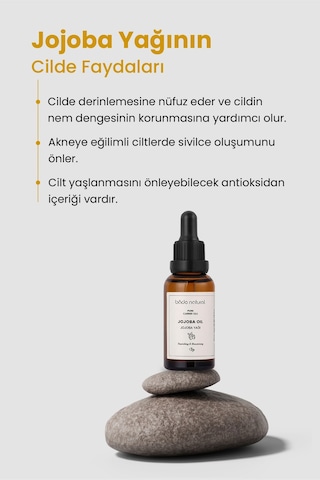 Bade Natural Saf Soğuk Sıkım Jojoba Yağı 30 ML