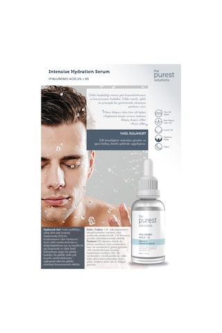 The Purest Solutions Yoğun Nemlendirme ve Dolgunlaştırıcı Serum 30 ML (Hyaluronic Acid %2 + B5)