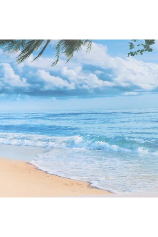 Suntek 3d Beach Seascape Sahte Windows Duvar Çıkartması Living