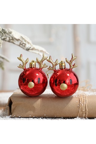 Noel Süsleri, Geyik Desenleri, Asılı Süsler, Noel Ağacı Süslemeleri İçin Parti Malzemeleri