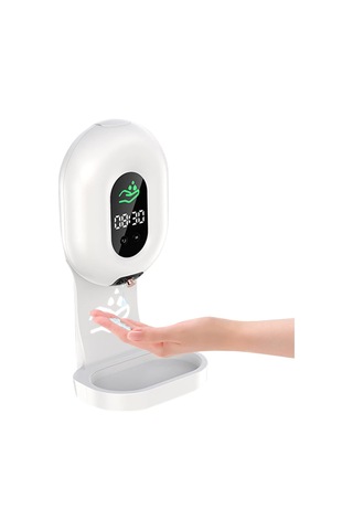 Qf Köpük Sabunluk, 12oz El Sabunu Dispenseri Şarj Edilebilir Şeffaf