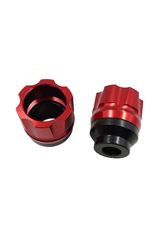 Cbtx Global 2 Çift Motosiklet Modifiye Aksesuarları Düşme Önleyici Fincan Cnc Çarpışma Önleyici Ön Çatal Bardak Kırmızı