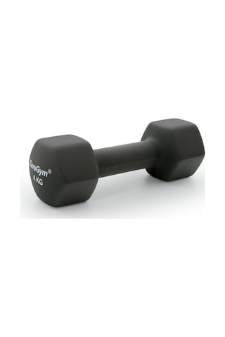 Zerogym Neopren Kaplı İçi Demir Dambıl 4 Kg Gri 1 Adet