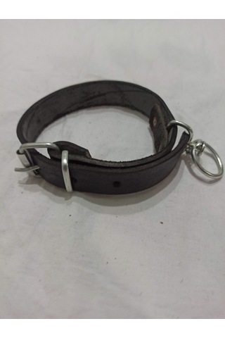 Kozaklı Küçük Irk Deri Köpek Tasması Siyah 50 x 3 CM Siyah