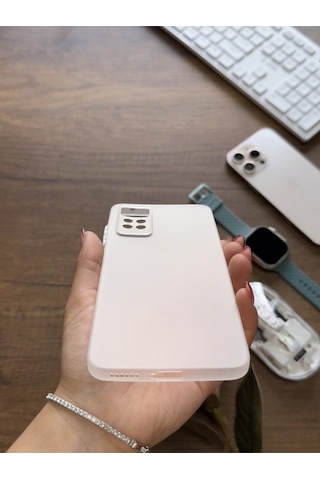 Redmi Note 11 Pro 4g Uyumlu Süper İnce Mat Ultra Thin Silikon Kılıf Beyaz