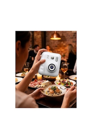 Mini Çocuk Fotoğraf Makinesi Baskı Özellikli Video Çekim + 4 Kağıt Rulo