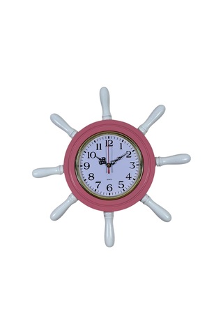 Pembe Kavelalı Dümen Duvar Saati Pl-d3701p