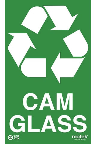 Motek Geri Dönüşüm Cam Kağıt Atık Çöp Kovası 80Lt-Ck415