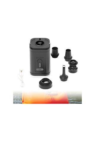 Novahub Suntek Şişme Minderler İçin Elektrikli Hava Pompası Hava Siyah