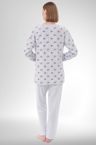 Mecit Pijama Mecit 6314 Mavi Kadın Büyük Beden Pijama Takımı Mavi
