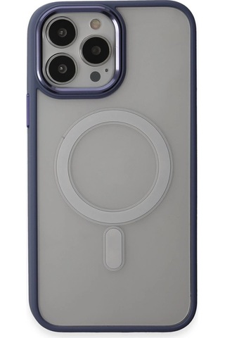 Mey İthalat Apple Uyumlu iPhone 15 Pro Max Kılıf Room Magneticsafe Silikon - Sierra Blue Çok Renkli