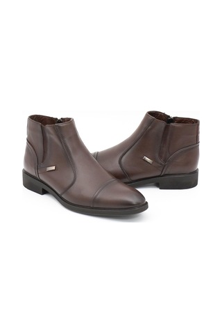 Nesil Shoes Thrtrk 2302-1 Kahve Hakiki Deri Kauçuk Taban Erkek Bot-kahve
