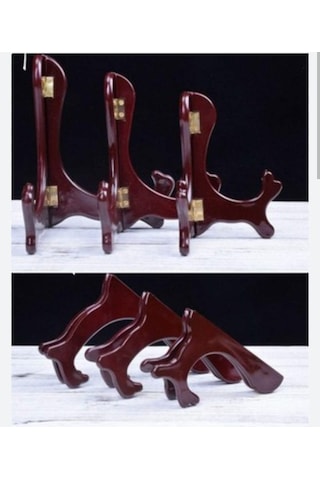 Ahşap Teşhir Ayak Seti 3 Lü 31cm-29cm-12cm Ahşap