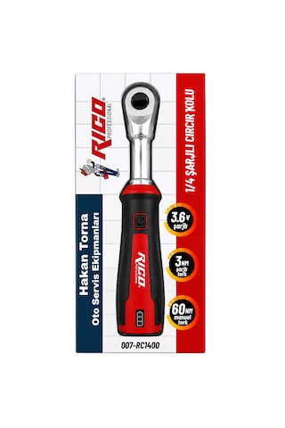 - Rico - 1/4 Şarjlı Cırcır Kolu 007-rc1400 3.6v 60 Nm