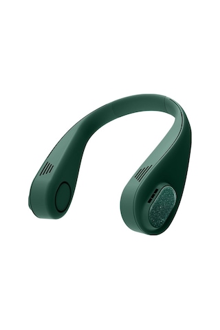 Yunboo 360 Esintili Boyun Askılı Bıçaksız Fan - 3 Hız Ayarlı, 16 Saate Kadar Çalışma Yeşil Yeşil