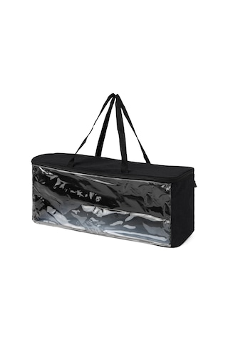 Lemestar Siyah Pvc Şapka Depolama Çantası - 23 Şapka Kapasitesi, Su Geçirmez, Şeffaf Pencere, Hızlı Erişim Fermuarı