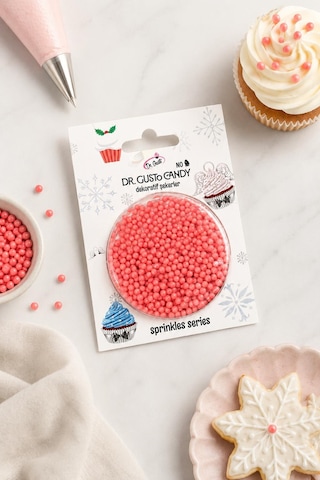 Dr. Gusto 2 Mm Turuncu Boncuk Pasta Süsleme Şekeri