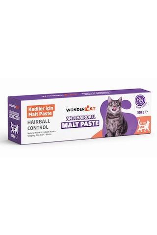 Wondercat Anti-hairball Tüy Yumağı Engelleyici Kedi Malt Macunu 100 Gr