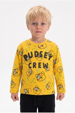 Minipomes Erkek Çocuk Little Tedy Penye Sweatshirt Sarı Sari