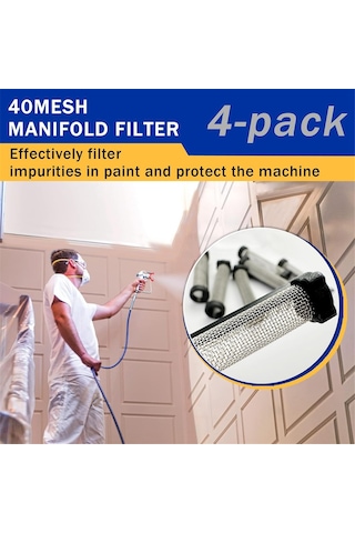 Xurunkeji Adet 288747 Boya Püskürtme Süzgeci, Magnum Prox7, Prox9, Prox17, Prox19, Prox21, Xr5, Xr7, Xr9 İçin 8'li Paket Filtre