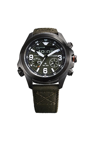 Citizen Eco-drive Promster Land Jv1005-02w Erkek Kol Saati Yeşil