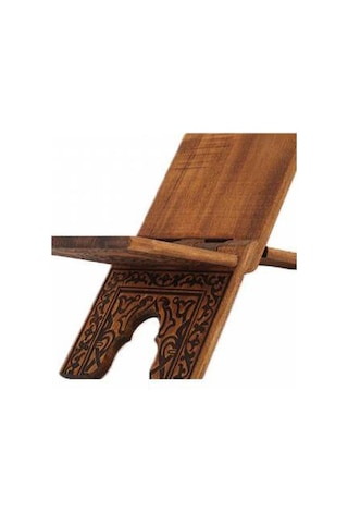 Rahle Ahşap Yakma Desenli Rahle 35 Cm